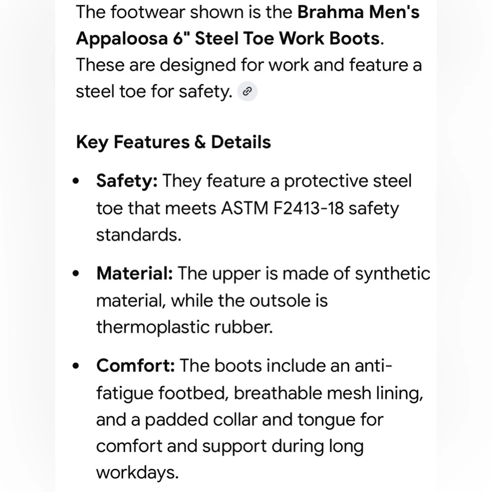 Brahma  Men’s Hightop‎ Steel Toe Work Boots . Safety Size 7.5   gold brown